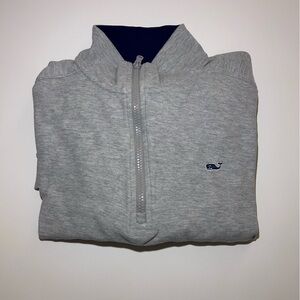 SOLD Vineyard Vines Men's Gray Quarter Zip Sweater